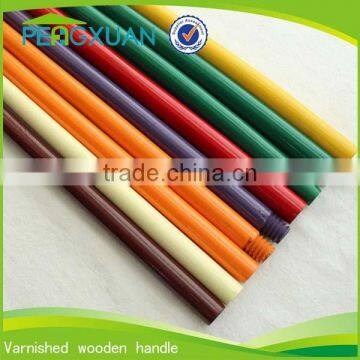 factory price custom pvc coated orange wood stick for broom and mop