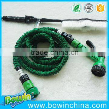 Dark Green Expandable Garden Hose With Aluninum Connector photo-2