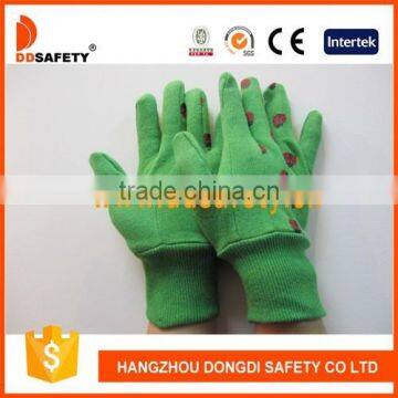 DDSAFETY 2017 China Wholesale Work Glove Green Canvas Warm Gloves