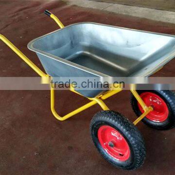 zinced two wheel wheelbarrow used for building construction for export