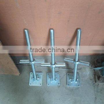 Scaffolding parts adjustable screw jack base/swival base jack for sale