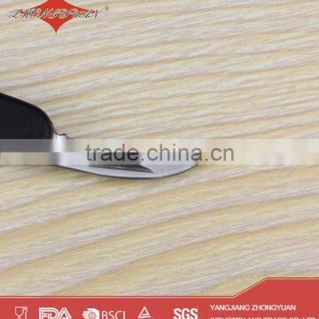 Black Plastic Corkscrew Wine Opener With Knife photo-4