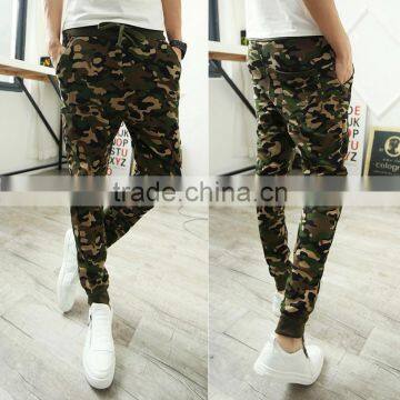 Casual Men Pants Blue Camouflage Slim Fit Hip Hop Cool Pencil Pants Outdoor Sport Sweatpants Skinny Fashion Trousers Men Joggers