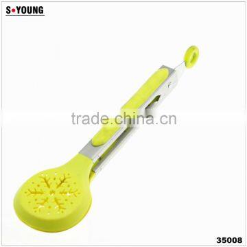 35008 Start shape Nylon Kitchen Tongs BBQ Cooking Food salad Tongs