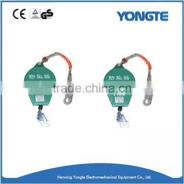 Wire rope fall arrester/ retractable fall arrester/auto-locking fall arrester