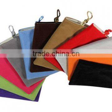 2017 High Quality Velvet Mobile Phone Pocket/phone Bag for Wholesale photo-2