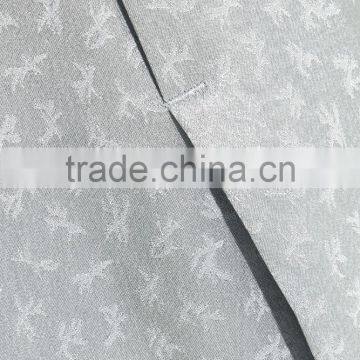 Latest Metallic Gray-green Long Sleeve Wrap Effect Silk-Jacquard Mini Dress Design Pictures Names Of Ladies Dresses HSD5932 photo-6