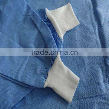 No-woven Knit Cuff Blockade Unisex Doctor and Nurse Gown