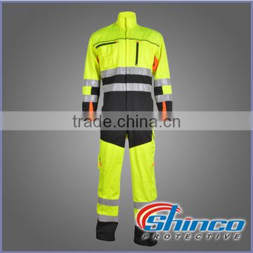 cvc cotton polyester welding safety pants and jacket