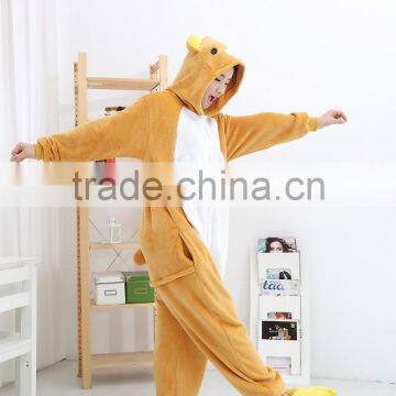 Flannel Cartoon Adult Animal Jumpsuit Animal Pajamas Jumpsuit Bear Wennie Design photo-5