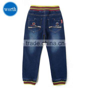 Jeans for Kids Boys Fashion Drawstring Pullover Style With OEM Service
