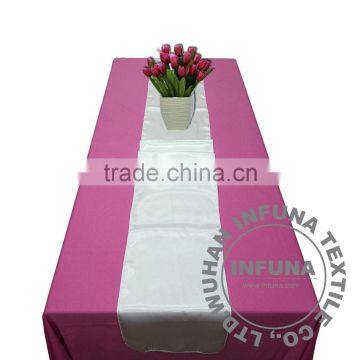 12"x108" Satin Fabric Kitchen & Dining Table Runner Cloth Wedding Party Banquet Decoration (Sublimation print optional).