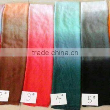 Fashion hot popular chiffon voile print rainbow shawl