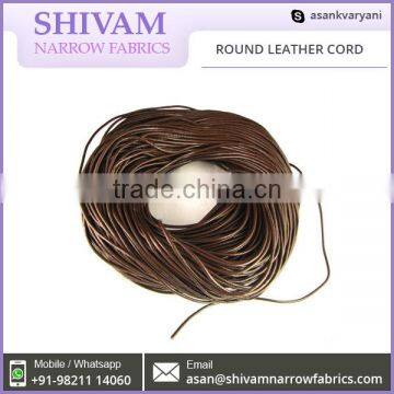 3mm Round Leather Cord photo-3