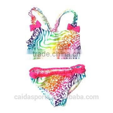 Shining summer design baby girl tankini swimwear