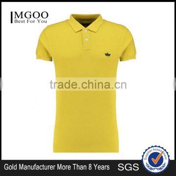 MGOO Cheap Price Fashionable Plain Pattern Polo Shirts 210g 100% Cotton Pique Soft Polo Shirts