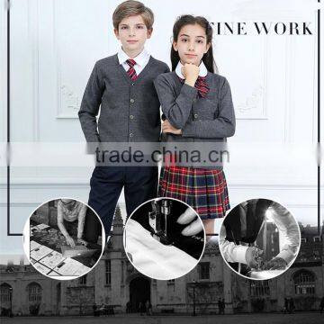 2017 New Design Factory Price High Quality Children Primary School Uniform photo-2