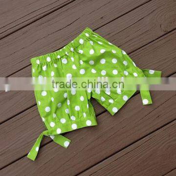 Hot Sale Baby Clothes Boutique Kids Girls Solid Clolor Icing Shorts Children Polka Dot Design Blank Board Pant photo-4