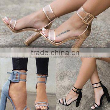 Zm50081b Hot Sell High Heel Ladies Sandals Plus Size Ladies Shoes photo-2