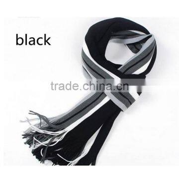 New arrival cheap price high quality wool knitting design men's winter warm scarf