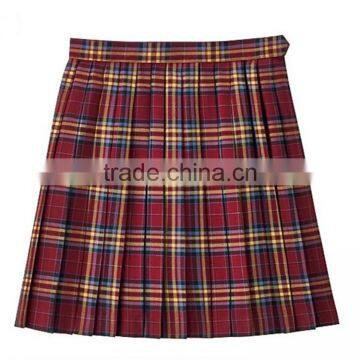 China Wholesales Skirts Short Plain Checked Girl School Uniform Skirt photo-5