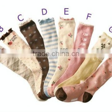 Long Kid's sock /Baby socks/infants socks/Toddlers socks/Nice patterns socks/Anti-skid socks/cheap baby socks/baby's sock