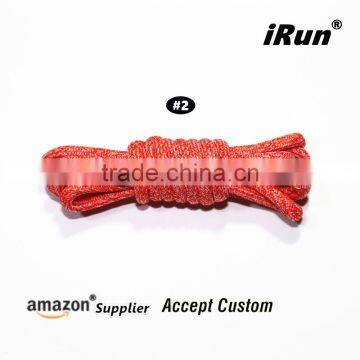 New Style Fleck Regular Rope Hiking Marathon Sports Shoes Laces - 130 CM Long Yeezy Shoes Thick Round Strings - Accept Custom photo-2