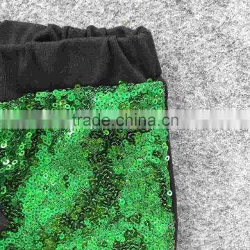2016 New Baby St.Martin's Day Love Baby Kids St.Patrick Clothing Girls Green Sequins Pants With Matching Accessories photo-5