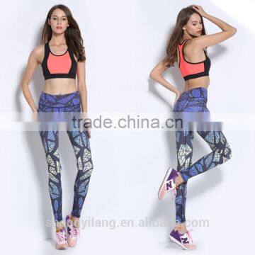 Womens Sublimation Printing Fitness Yoga Wear Pants photo-2
