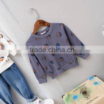 Wholesale Terry French Fabric Cotton Children Custom Printed Sweatshirt photo-3