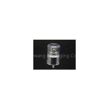 aluminum UV silver coated water mist sprayer pump with transparent over cap