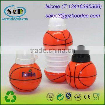 collapsible ball shaped water bottle for drinking, sport bottles