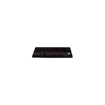 IP65 dynamic backlight vandal proof industrial & military marine keyboards with trackball.