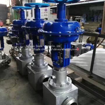 Пневматический трехходовой регулирующий клапан, смесительный клапан регулирования потока photo-4