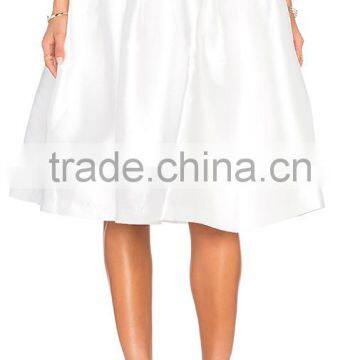 Women Casual Cheap White A-line Skirts Long Skirts New Ladies Fashion Wear A-line Skirts For Women photo-3