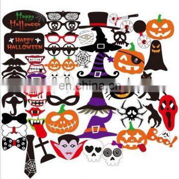 52pcs/set Pumpkin Witch Hats and Glasses Photo Booth Props Halloween Party Mask Set Decorations