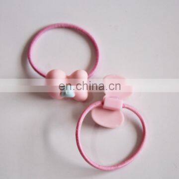 Good Fashion Pink Platsic Bowknot Hair Band Elastic for Kids photo-2