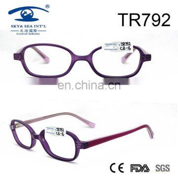 China wholesale double color tr90 Kids Eyeglasses Frame for girls