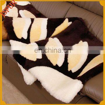 2016 Newest Genuine Fur Cushion Colourful Sheep Shearing Fur Mat