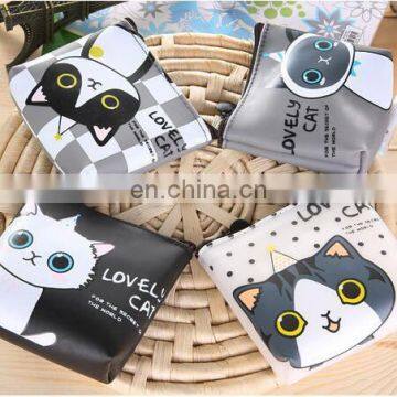 New 2017 Women Cute Cartoon Cat Coin Purse PU Leather Wallet Pouch Bag Kids Keychain Card Holder Bag For Children Gift photo-6