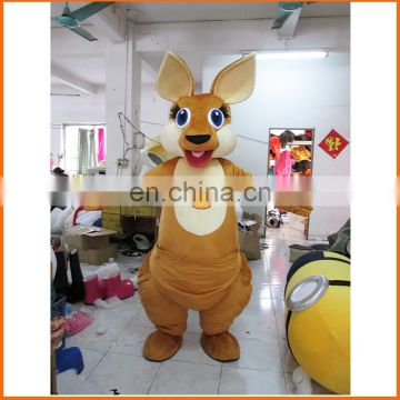 High quality CE animal kangaroo mascot costume ,used mascot costumes for sale