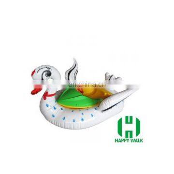 High quality PVC floating White Swan toys bumper boat