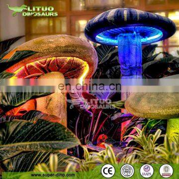 Wonderland Decoration Giant Dreamlike Fiberglass Mushrooms photo-4