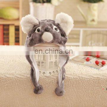 Wholesale plush koala bear hat Custom all kinds of animal hat