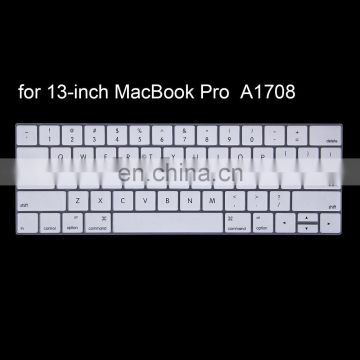 US Version White TPU Keyboard Protector Skin for 13-inch Macbook Pro A1708