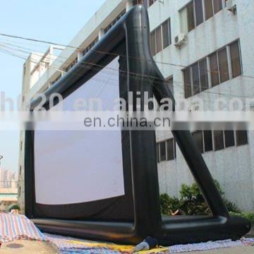 Giant outdoor commercial grade rear projection inflatable movie screen 54ft