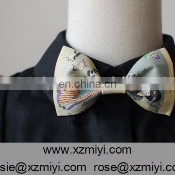 Fashion Japanese Style Men's Polyester Custom Digital Printed Bow Tie