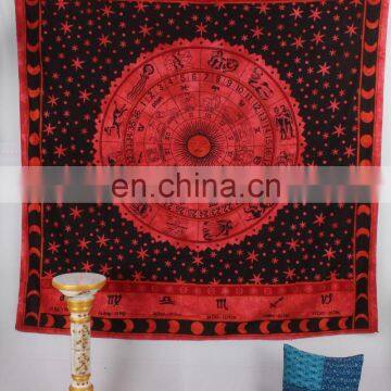 Indian Mandala Queen Cotton Hippy Wall Hanging Tapestry Throw Bedspread Bed Decor Sheet Ethnic Decorative Beach Textile