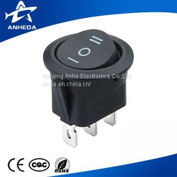 Illuminated Round Boat Electronics Rocker Switch Hidden Camera Light Switch T85 With LED Indicator photo-3