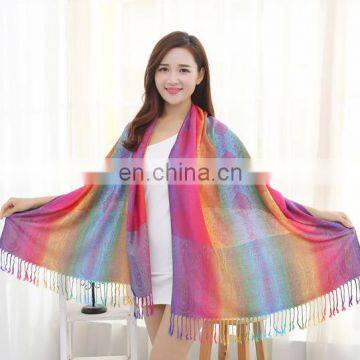 New Minority Style Summer Cotton Flax Paisley Jacquard Decoration Scarf for Girl photo-6